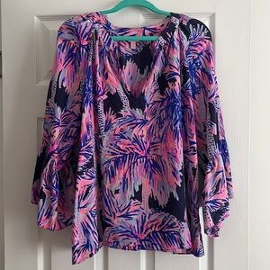 Lilly Pulitzer XL silk top